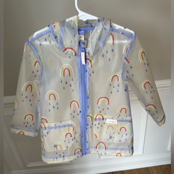 Cat & Jack Translucent Rainbow Rain Jacket size 4T - Picture 9 of 10